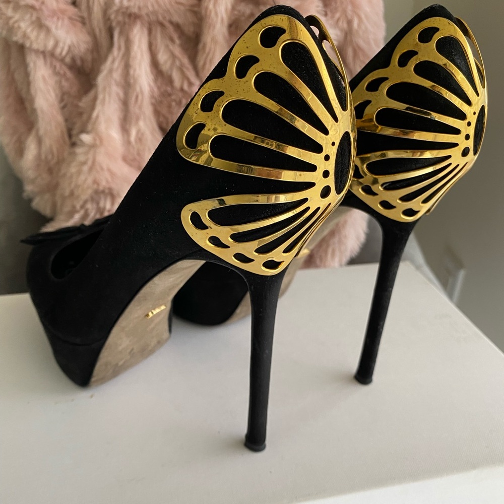 AUTHENTIC SERGIO ROSSI BUTTERFLY PLATFORMS - Picture 2 of 4